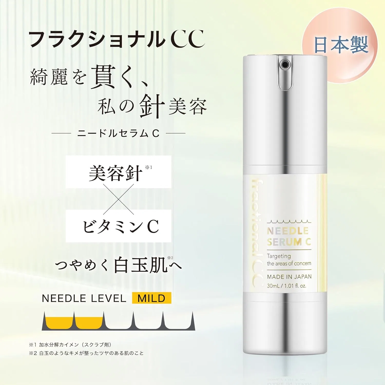 Набор Functional — Игла Fractional CC Needle Serum, набор из 2 штук по 30 мл, витамин C — фото 4