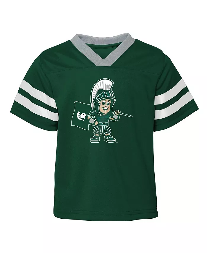 Детский комплект из двух предметов Michigan State Spartans: зеленая футболка и штаны Red Zone Outerstuff — фото 4
