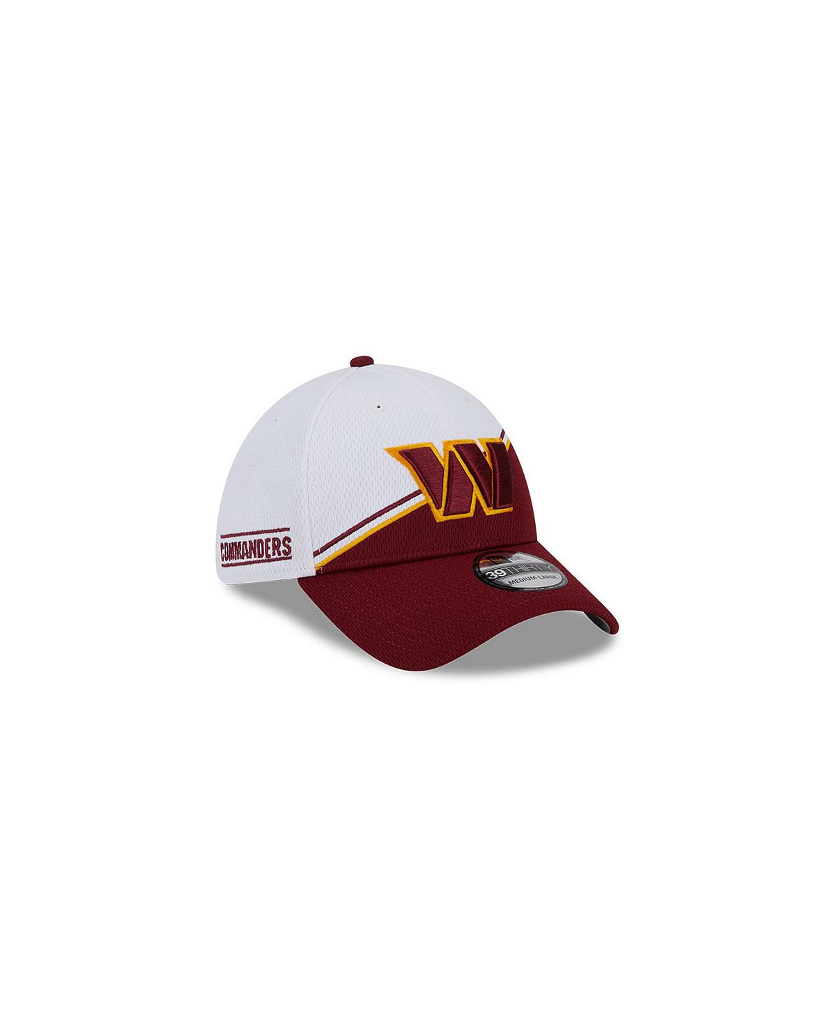 

Мужская белая, бордовая кепка Washington Commanders 2023 NFL Sideline 39THIRTY Flex Hat New Era