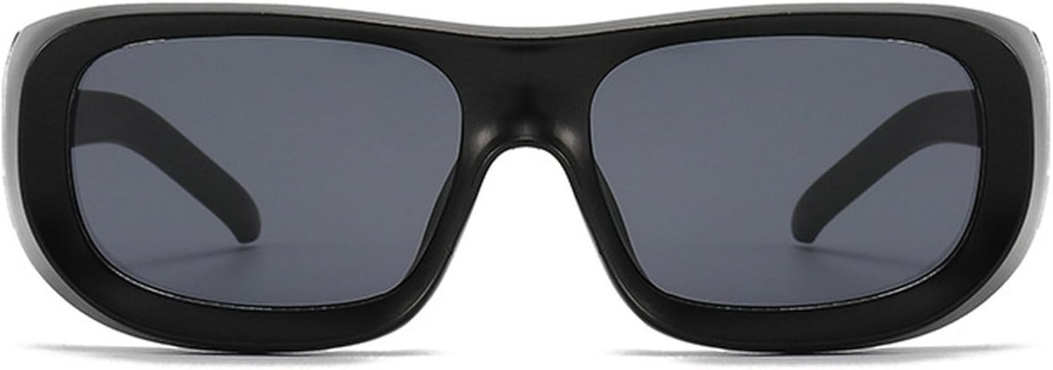 

Винтажные солнцезащитные очки в стиле панк Y2K для женщин и мужчин, модель 2024, роскошные квадратные солнцезащитные очки для женщин, обтекаемые очки, защита от УФ-излучения UV400 N47 mincl, Sand Black