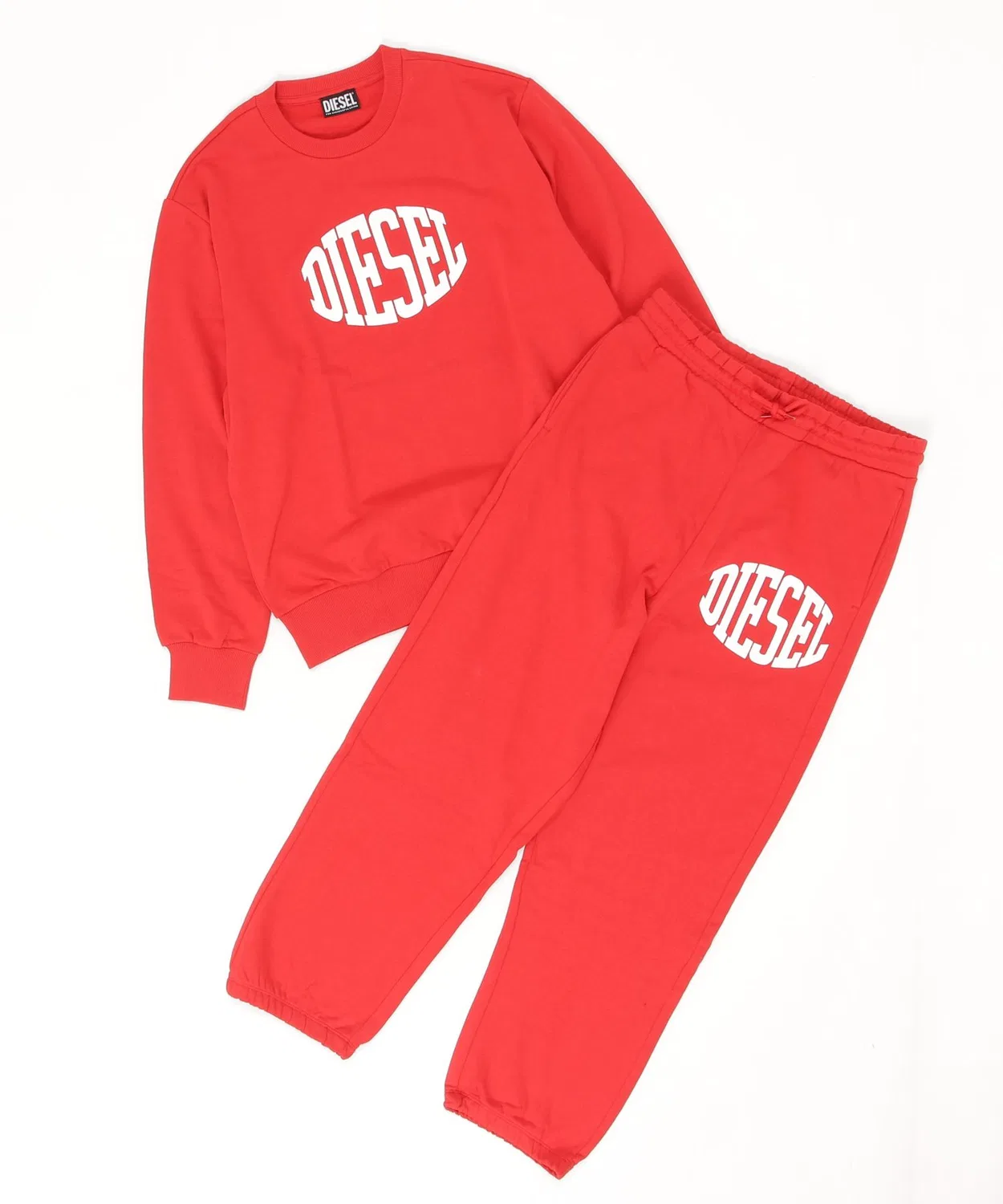 Спортивный костюм с логотипом Diesel, красный