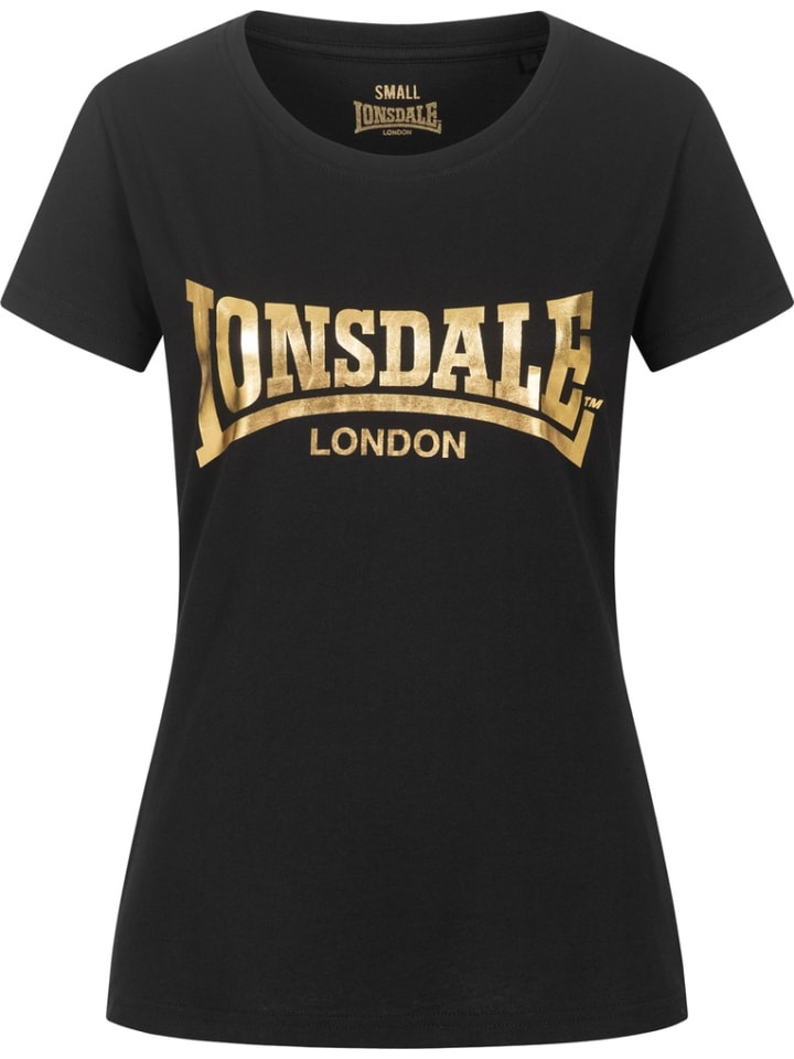 

Футболка Cartmel Frauen T-Shirt Lonsdale, черный