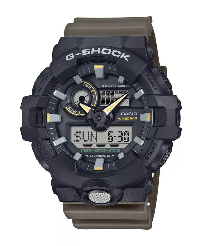 

Мужские японские кварцевые часы из черной смолы, 53,4 мм, GA710TU-1A3 G-Shock