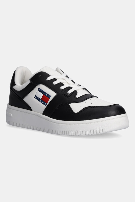 Кожаные кроссовки TJW Retro Basket Ess Tommy Jeans, черный