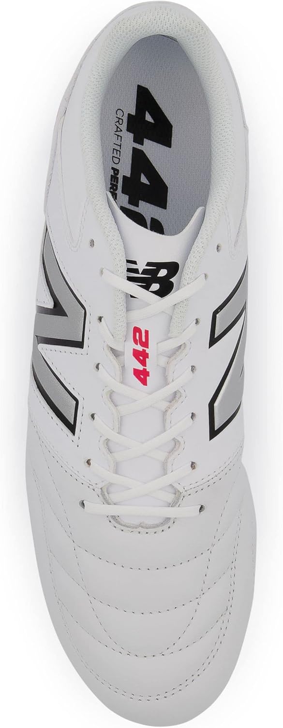 Футбольные бутсы New Balance Men's 442 V2 Team FG, белый/черный — фото 4