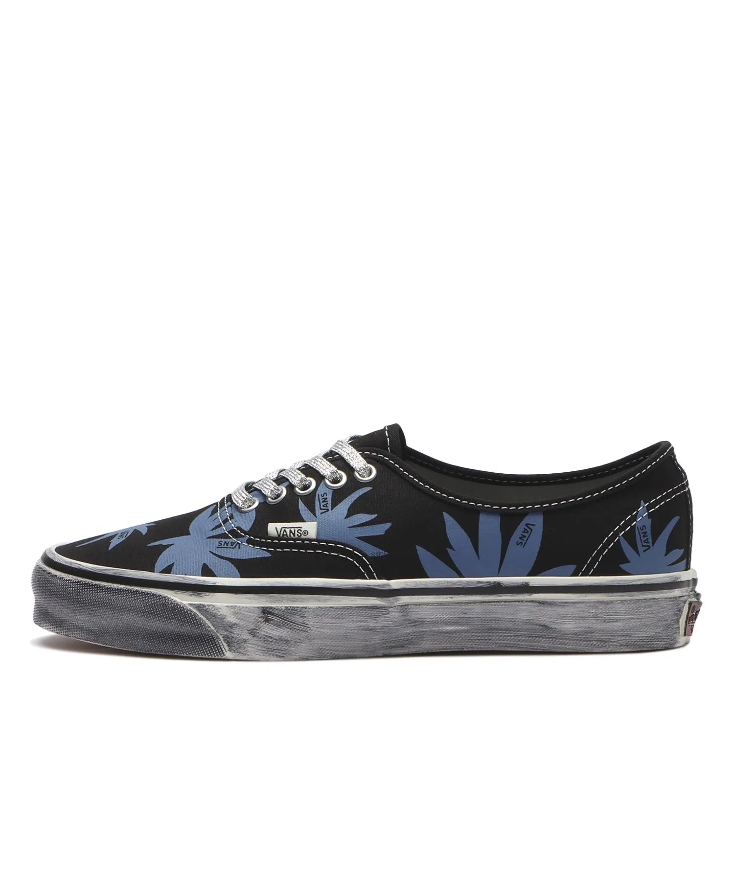 Унисекс кроссовки VANS PREMIUM AUTHENTIC 44 из синтетики с принтом чёрные