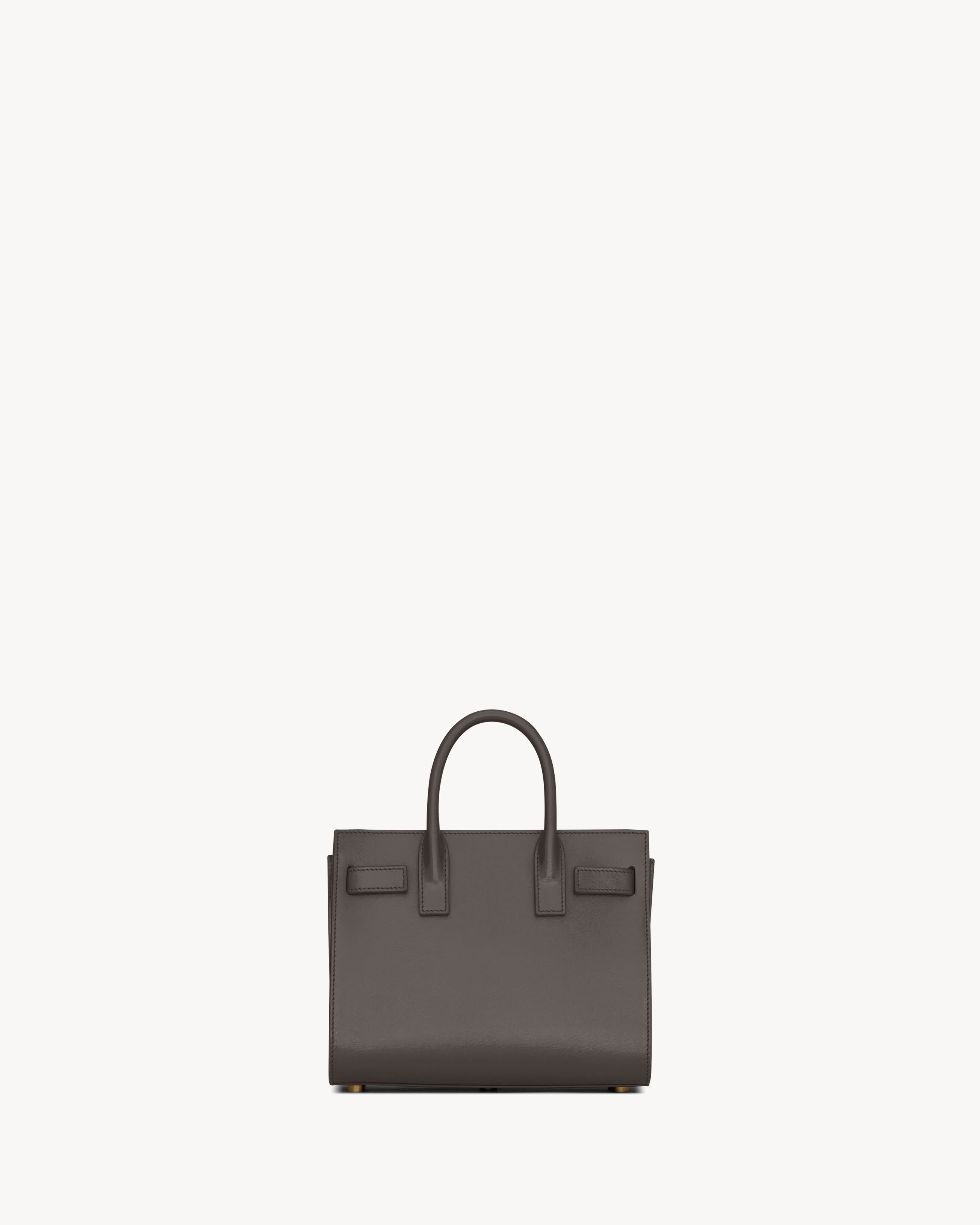 Дневная сумка из гладкой кожи - nano Saint Laurent, серый/серебряный — фото 3