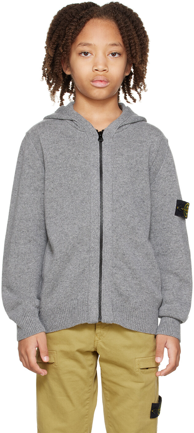 

Детская серая толстовка 508Z1 Stone Island Junior, Серый, Детская серая толстовка 508Z1 Stone Island Junior