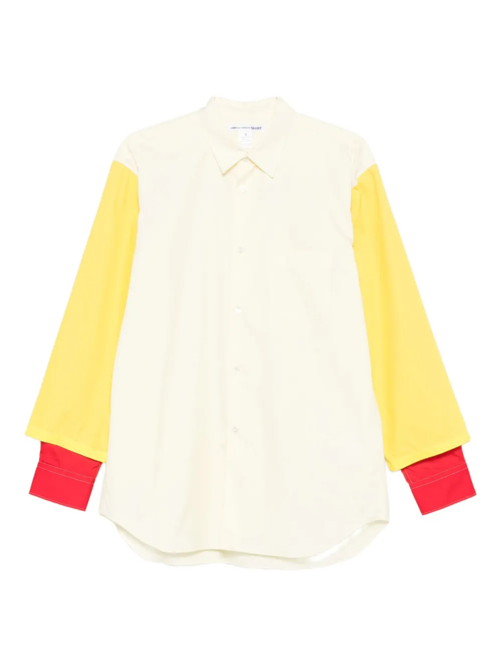 

Рубашка с длинными рукавами в стиле колор-блок Comme Des Garçons Shirt, нейтральный