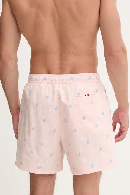 Плавки мужские в полоску SUMMER Tommy Hilfiger, оранжевый — фото 3