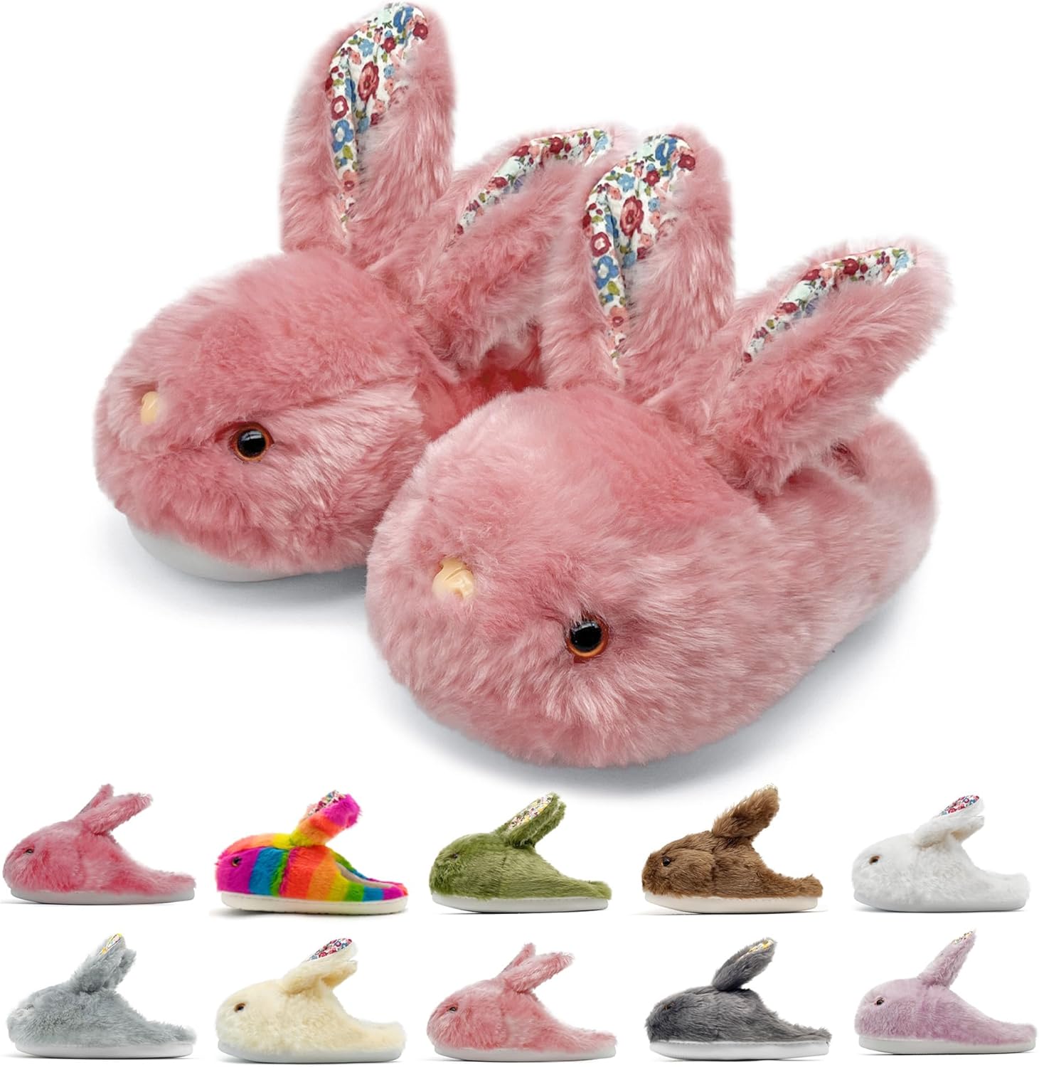 

Домашние тапочки в виде зайчиков для женщин и мужчин Vinnercoco, розовый