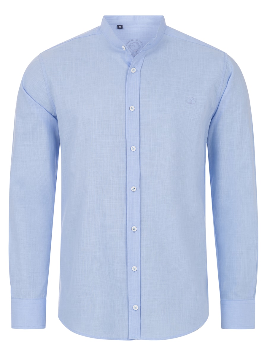 

Рубашка на пуговицах классического кроя Indumentum, светло-голубой