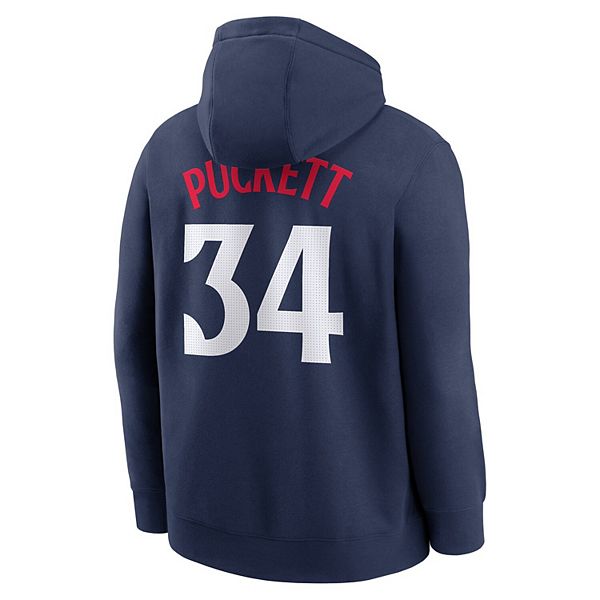 Толстовка с капюшоном Minnesota Twins, цвет navy, с именем и номером игрока Кирби Пакетт Nike — фото 4