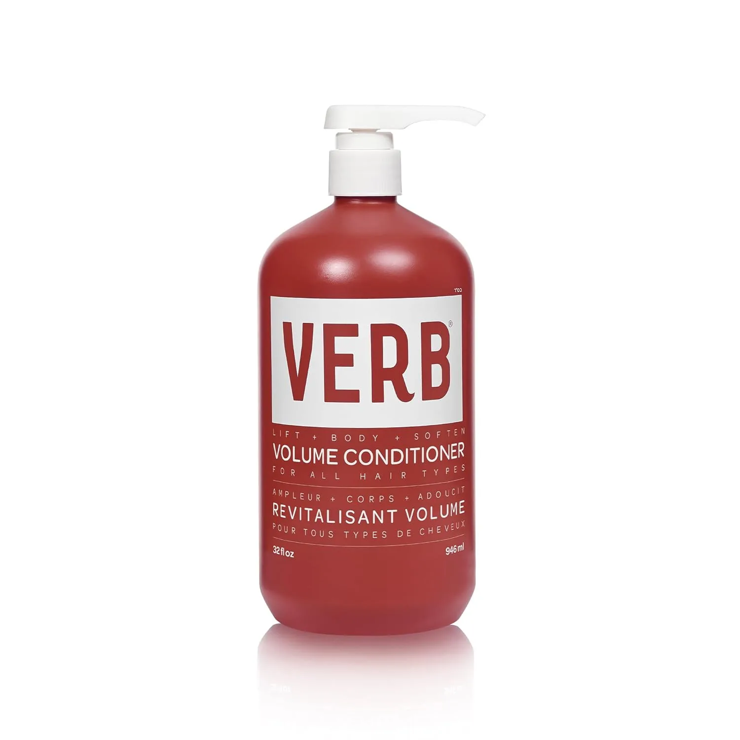 Кондиционер для придания объема VERB Volume Conditioner - смягчает, распутывает и приподнимает тонкие волосы - не содержит сульфатов, парабенов и глютена. 946 мл (1 шт.), black