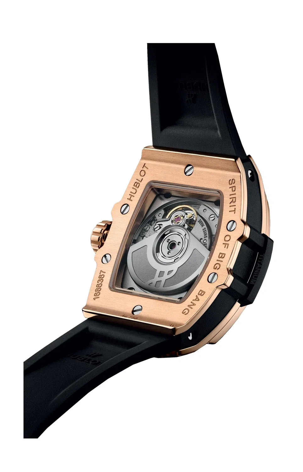 SPIRIT OF BIG BANG KING GOLD FULL PAVÉ 32 ММ - 682.OX.9000.RX.1604 HUBLOT, золотой — фото 2