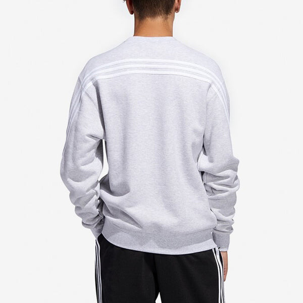 Толстовка Men's adidas originals Side Stripe Loose Round Neck Pullover Gray, мультиколор — фото 4