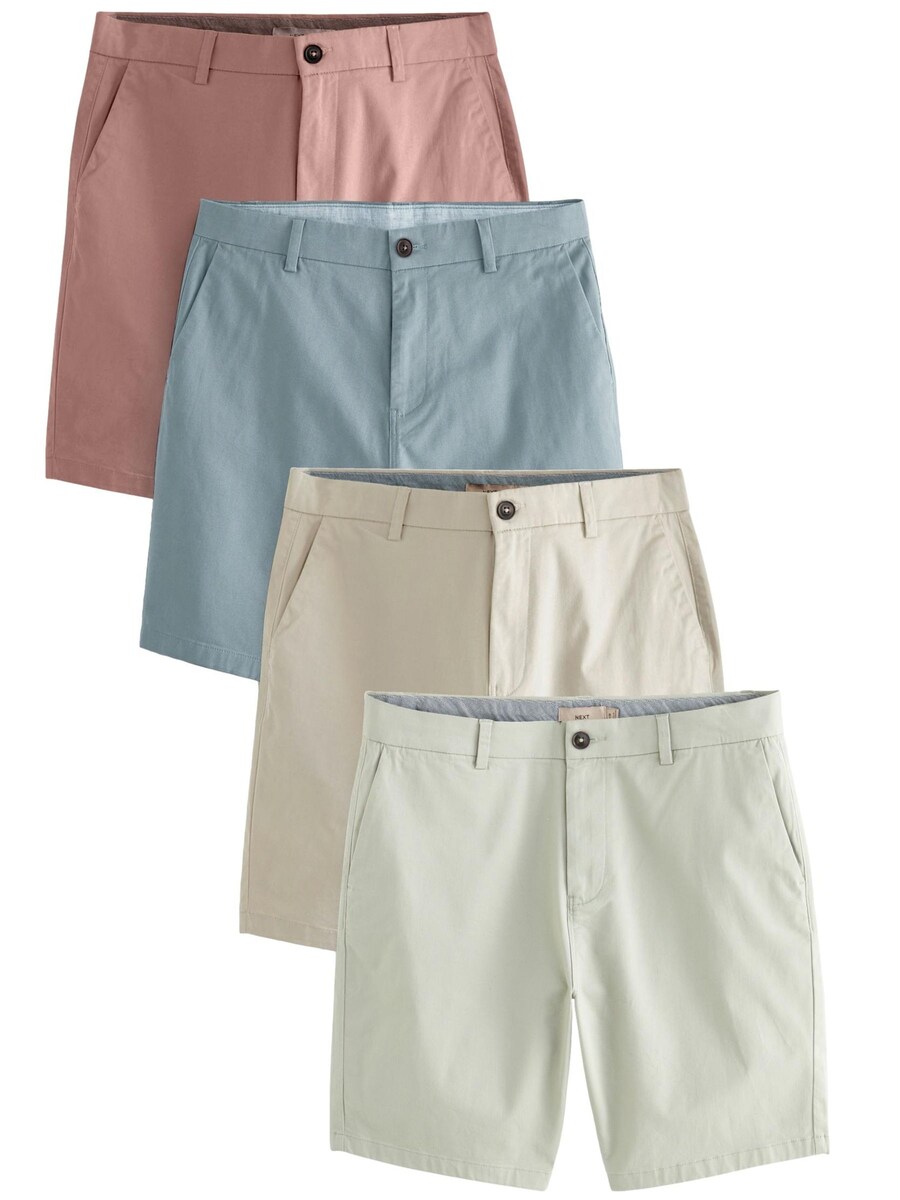 

Шорты чинос Next Regular Chino Pants, цвет dark beige/opal/mint/dusky pink