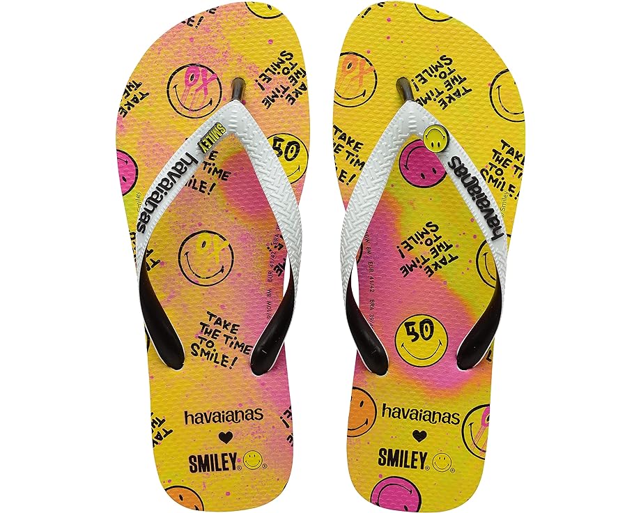 

Сандалии Havaianas Top Smiley 50th, черный