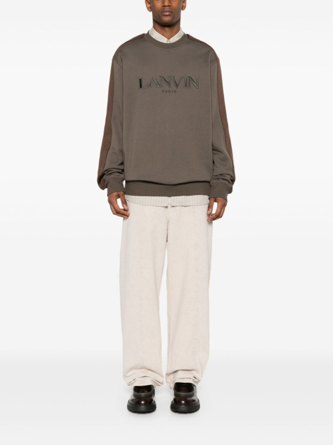 

Lanvin толстовка с вышитым логотипом, зеленый