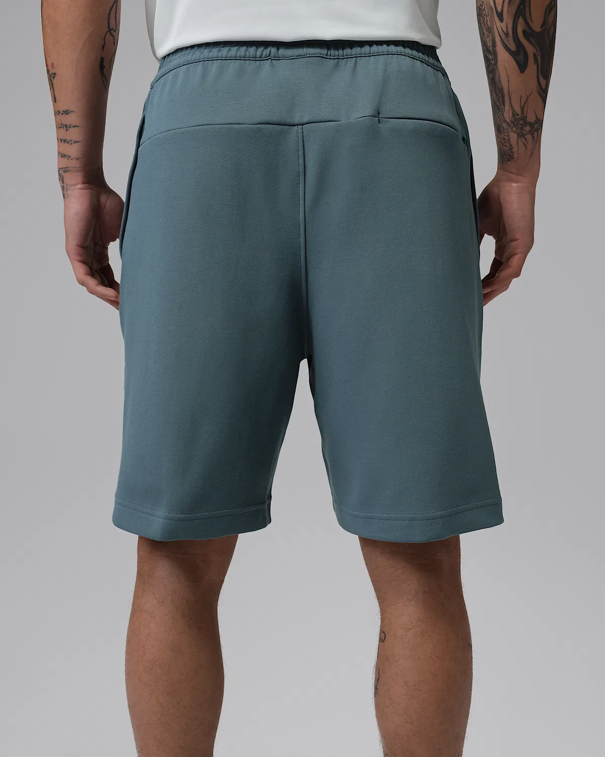 Мужские шорты Jordan Sport Hoop Fleece, Ash Green/Clear — фото 3