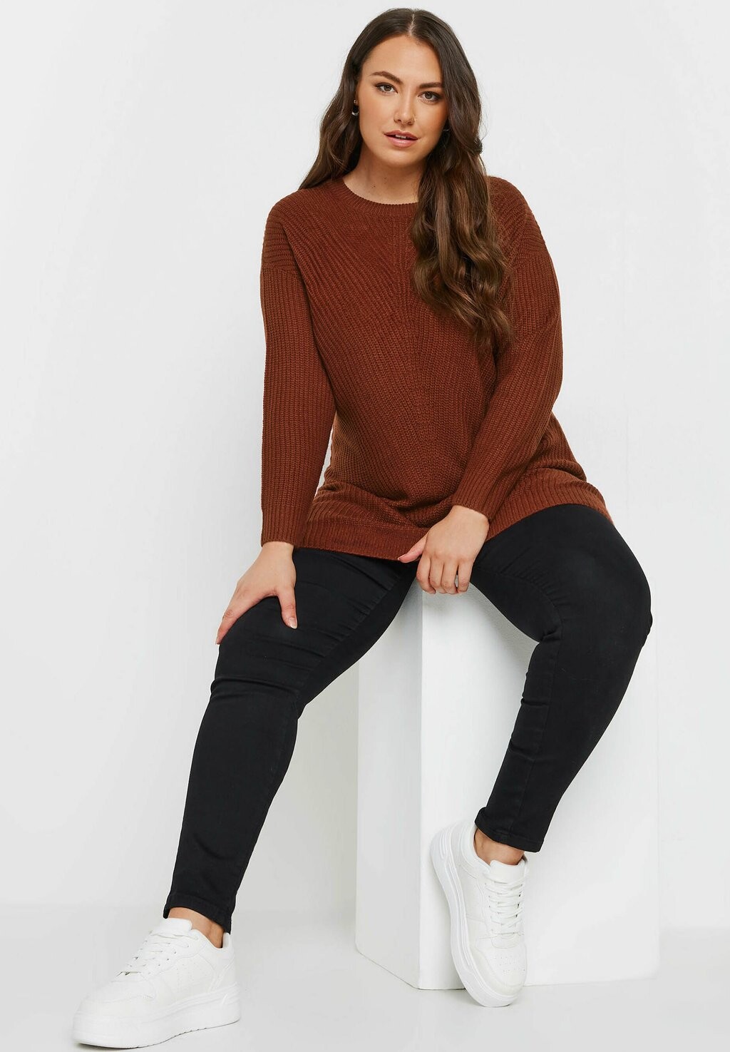

Джемпер ESSENTIAL Yours Clothing, коричневый