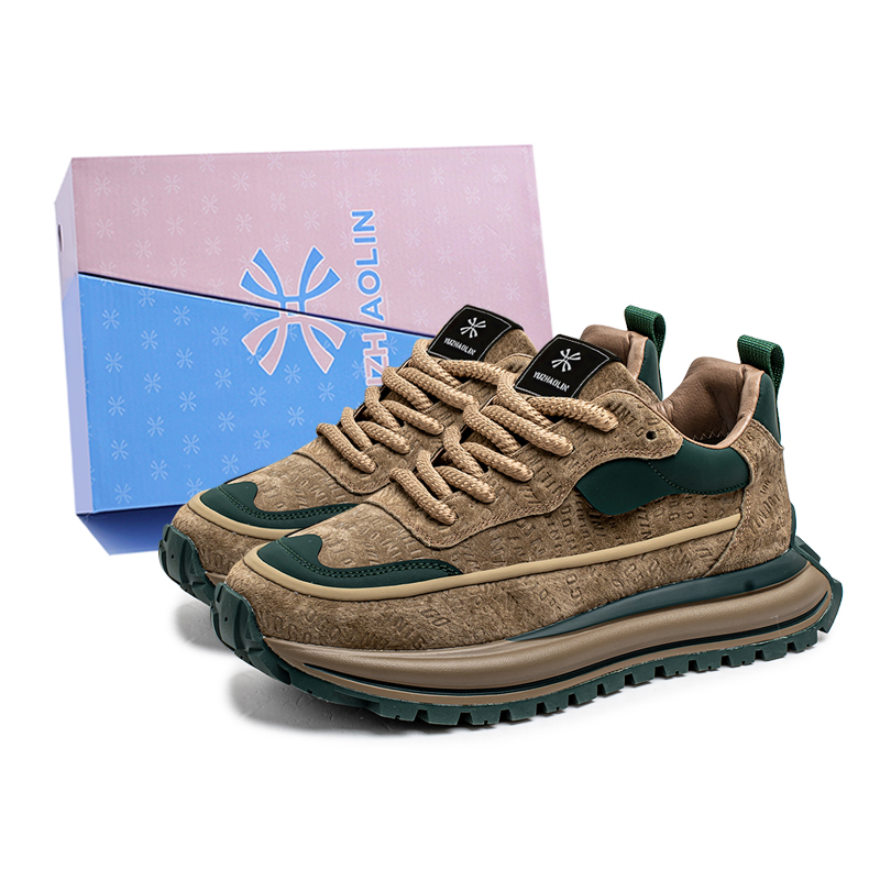 

Нескользящие износостойкие низкие повседневные туфли для мужчин YUZHAOLIN, Khaki Green