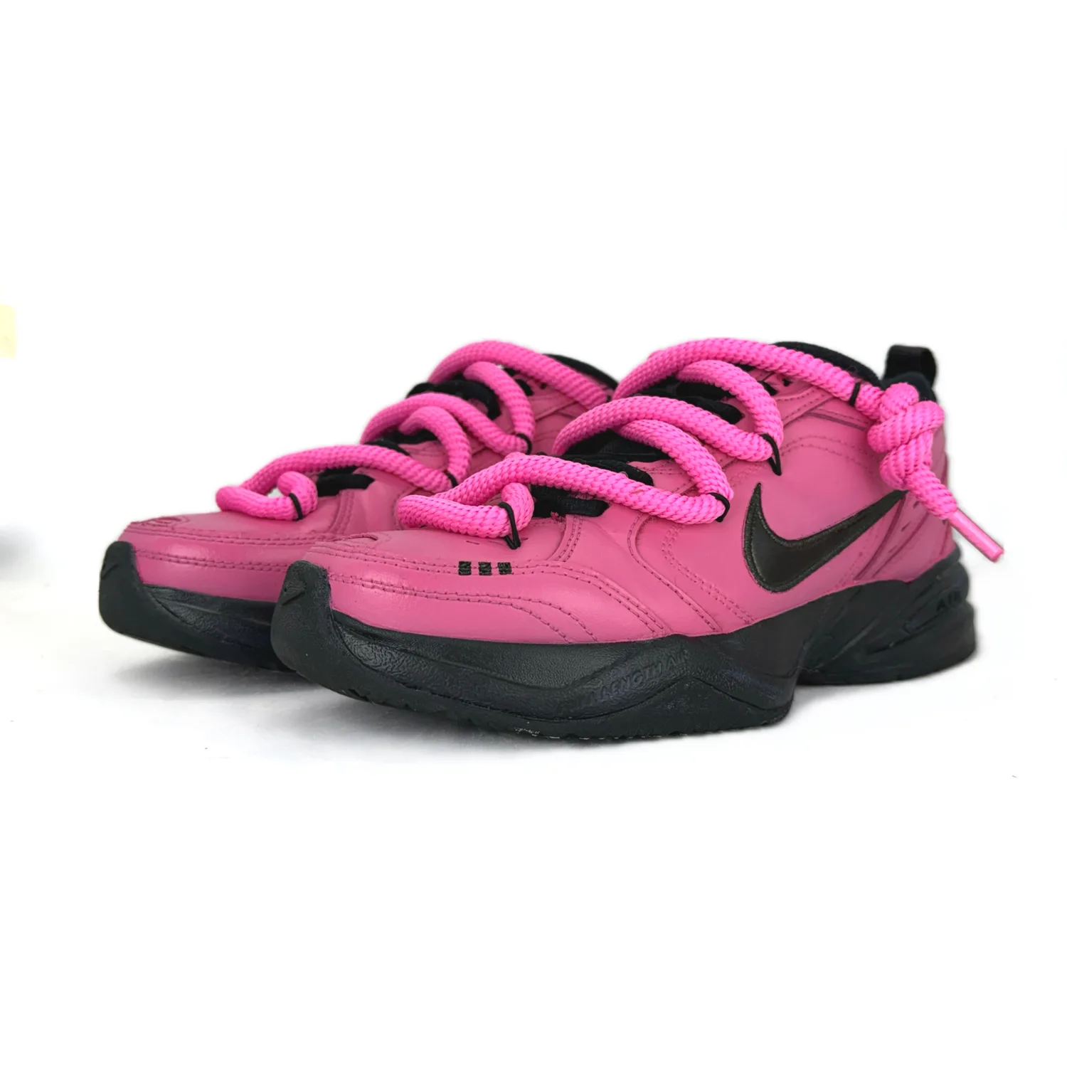 Nike Air Monarch 4 Slip Resistant, Abrasion Resistant, Lightweight Low top Chunky Sneakers Unisex Fuchsia — фото 4