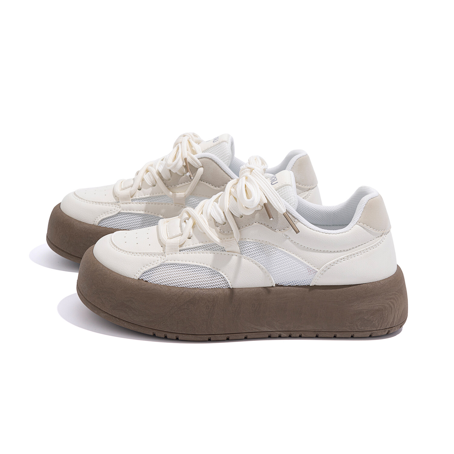Кроссовки HUANQIU Skateboarding Shoes Women's Low-top Brown, коричневый — фото 4