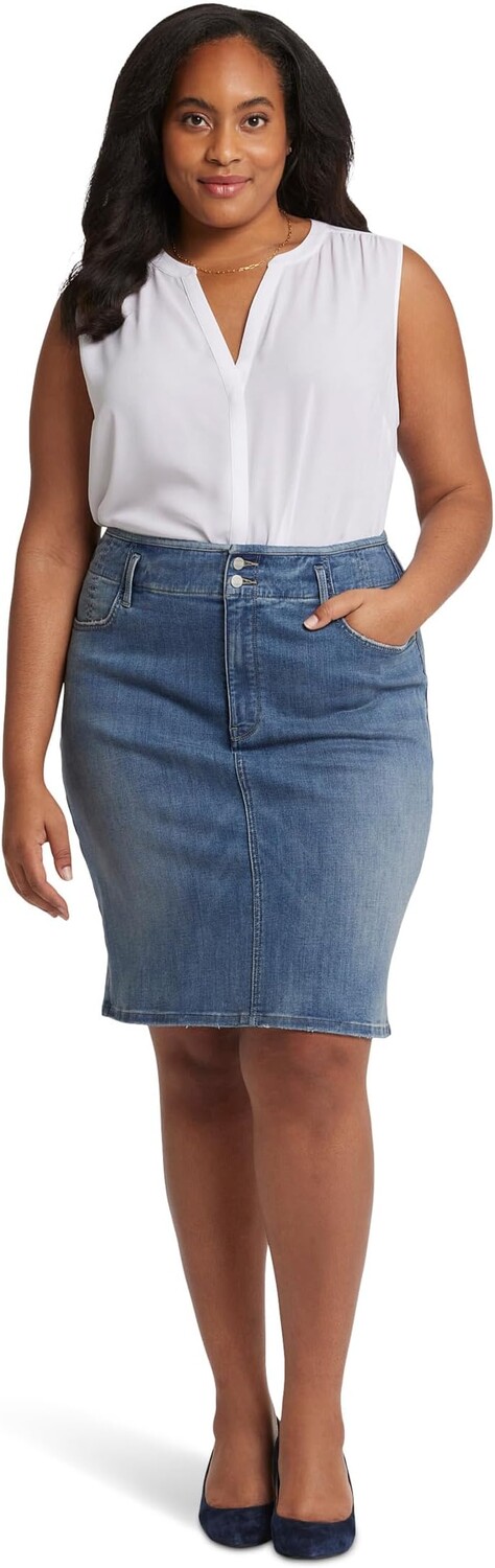 

Юбка NYDJ High Rise Denim Skirt, цвет Rockie