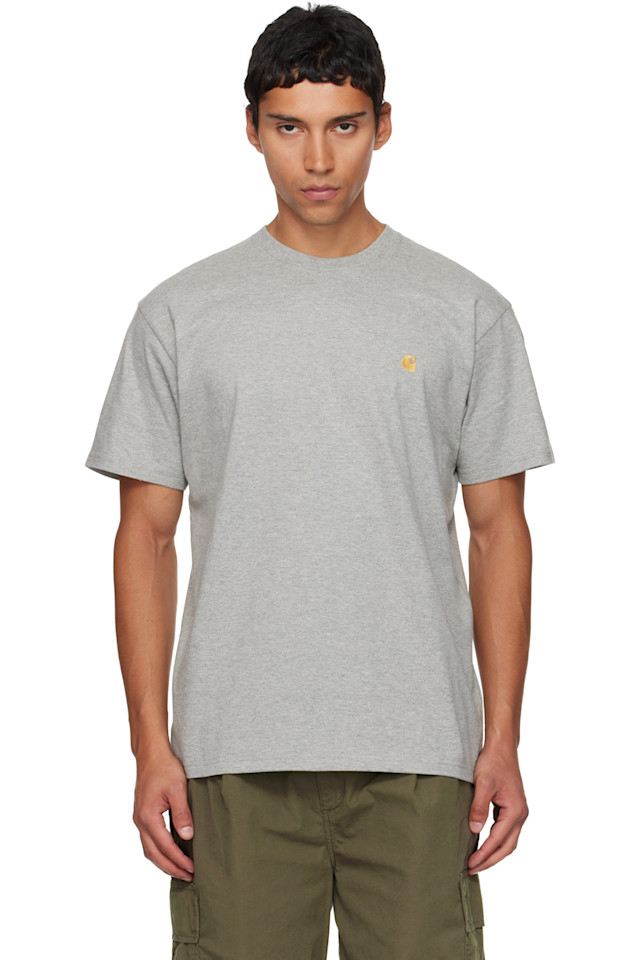 

Carhartt Work In Progress Серая футболка с коротким рукавом "Chase"