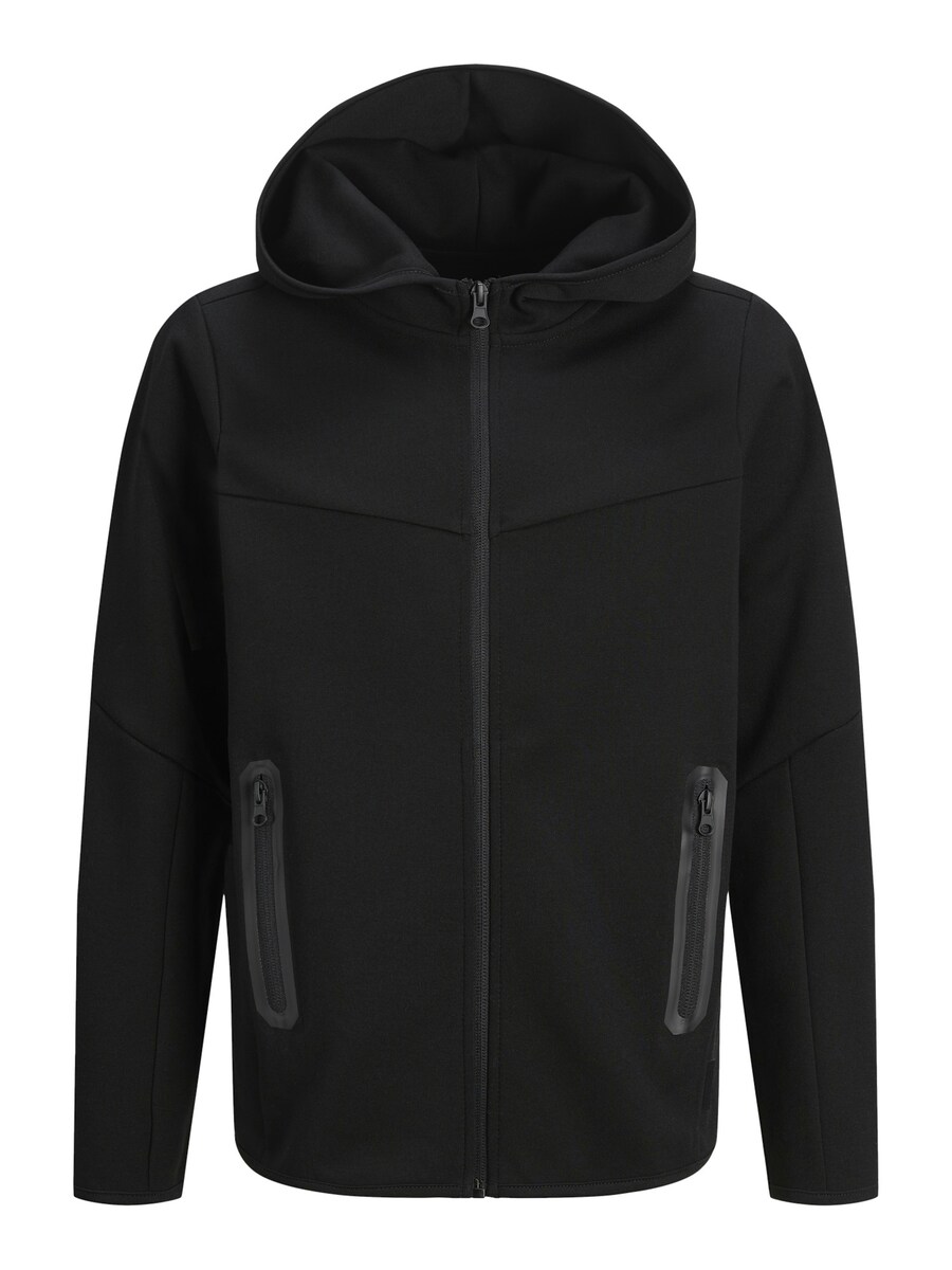 

Толстовка с капюшоном на молнии Jack & Jones Junior Fusion, черный