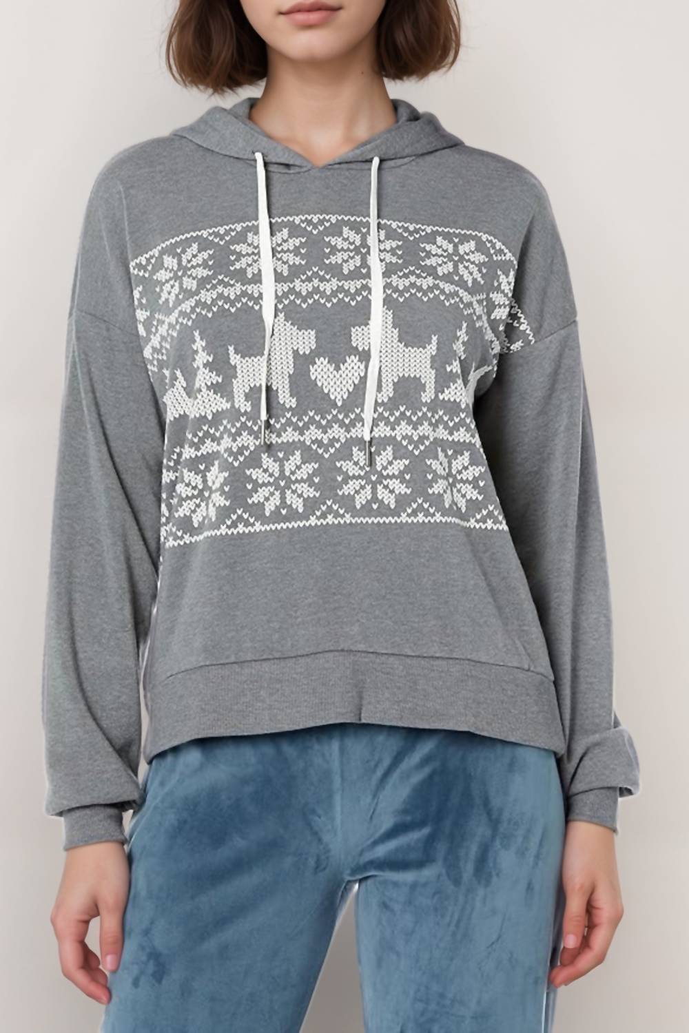 

Худи Happy Joy цвета теплый графит PJ Salvage, Heather Charcoal