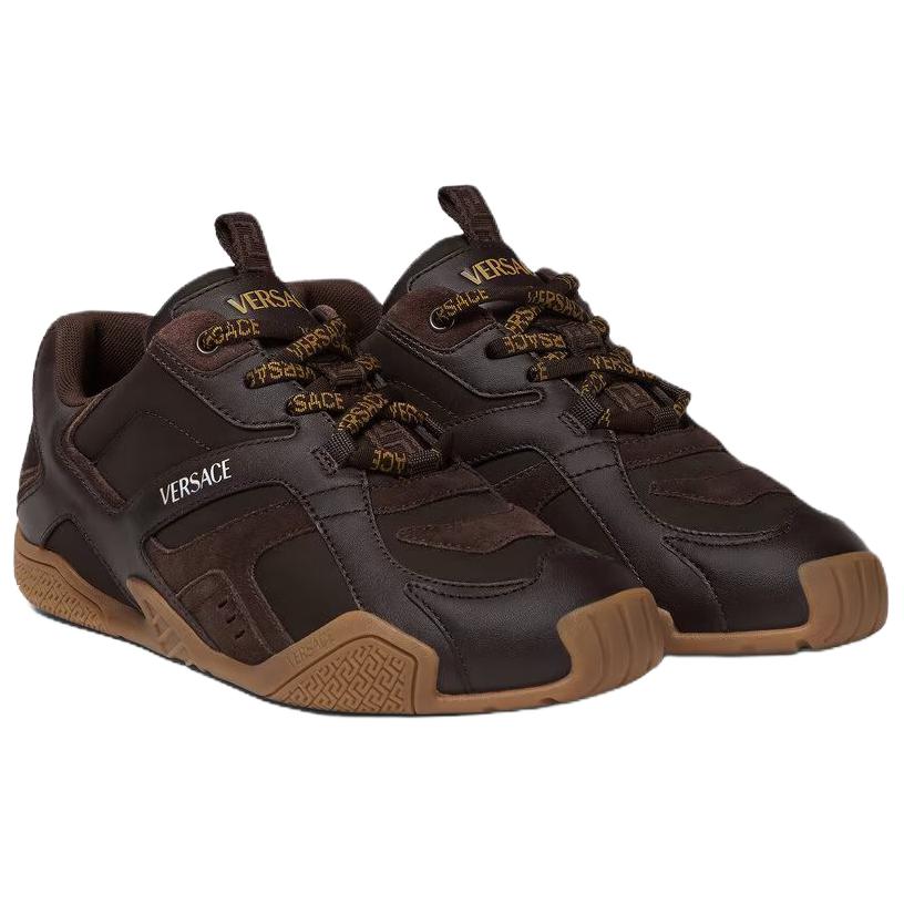 VERSACE Phannapast Galaxia Low top Casual Shoes мужские коричневые — фото 4