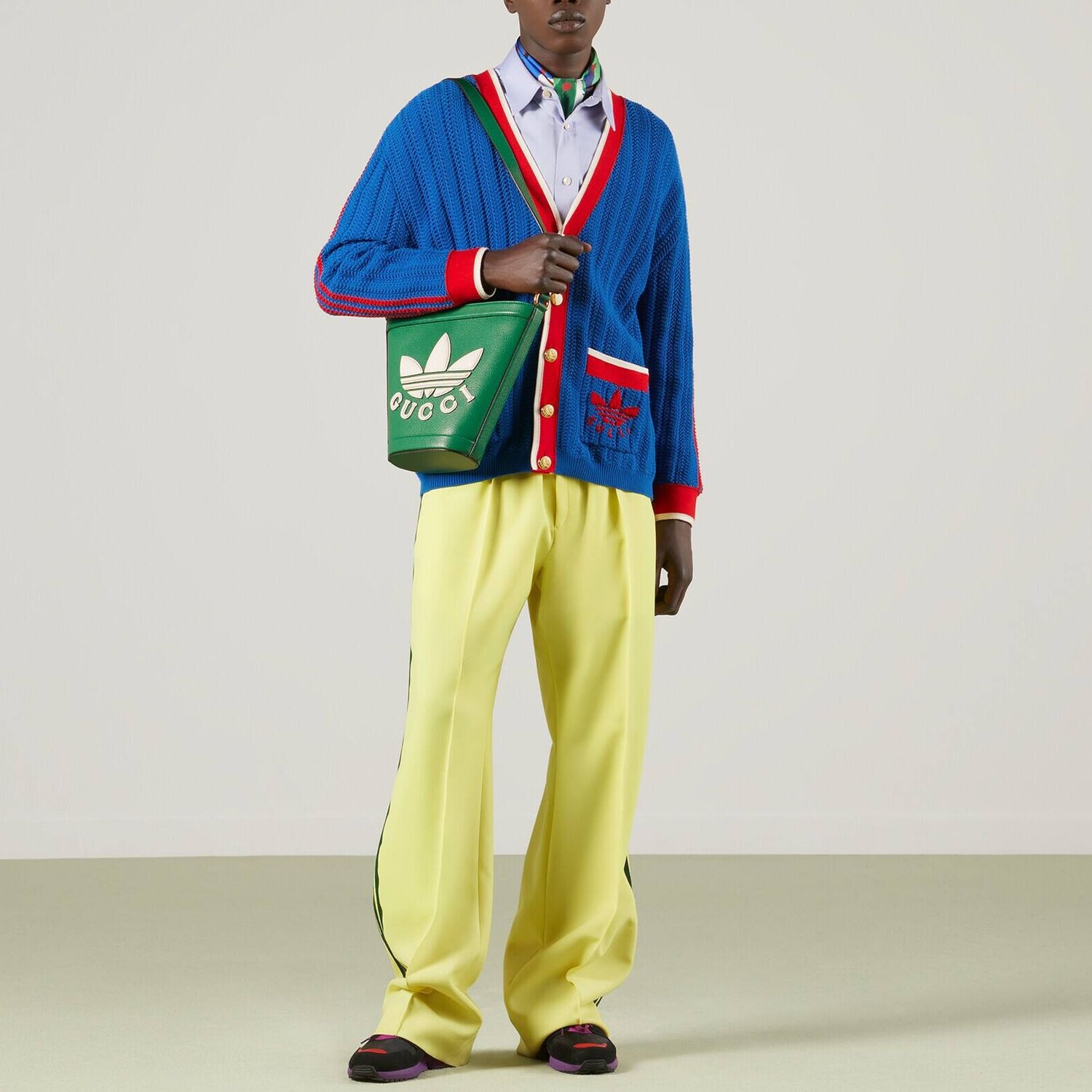 Свитер Adidas Originals X Blue Gucci, синий — фото 2