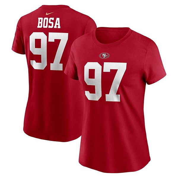 

Футболка с именем и номером игрока Nick Bosa San Francisco 49ers Nike