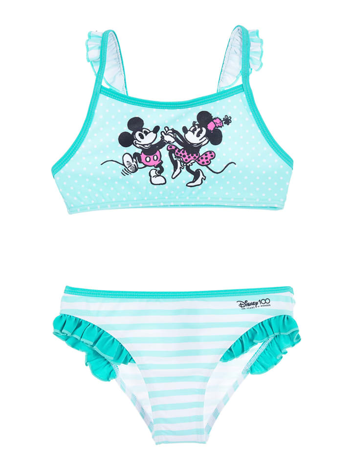 

Бикини Disney Minnie Mouse 100 Jahre Retro Bade Set, бирюзовый