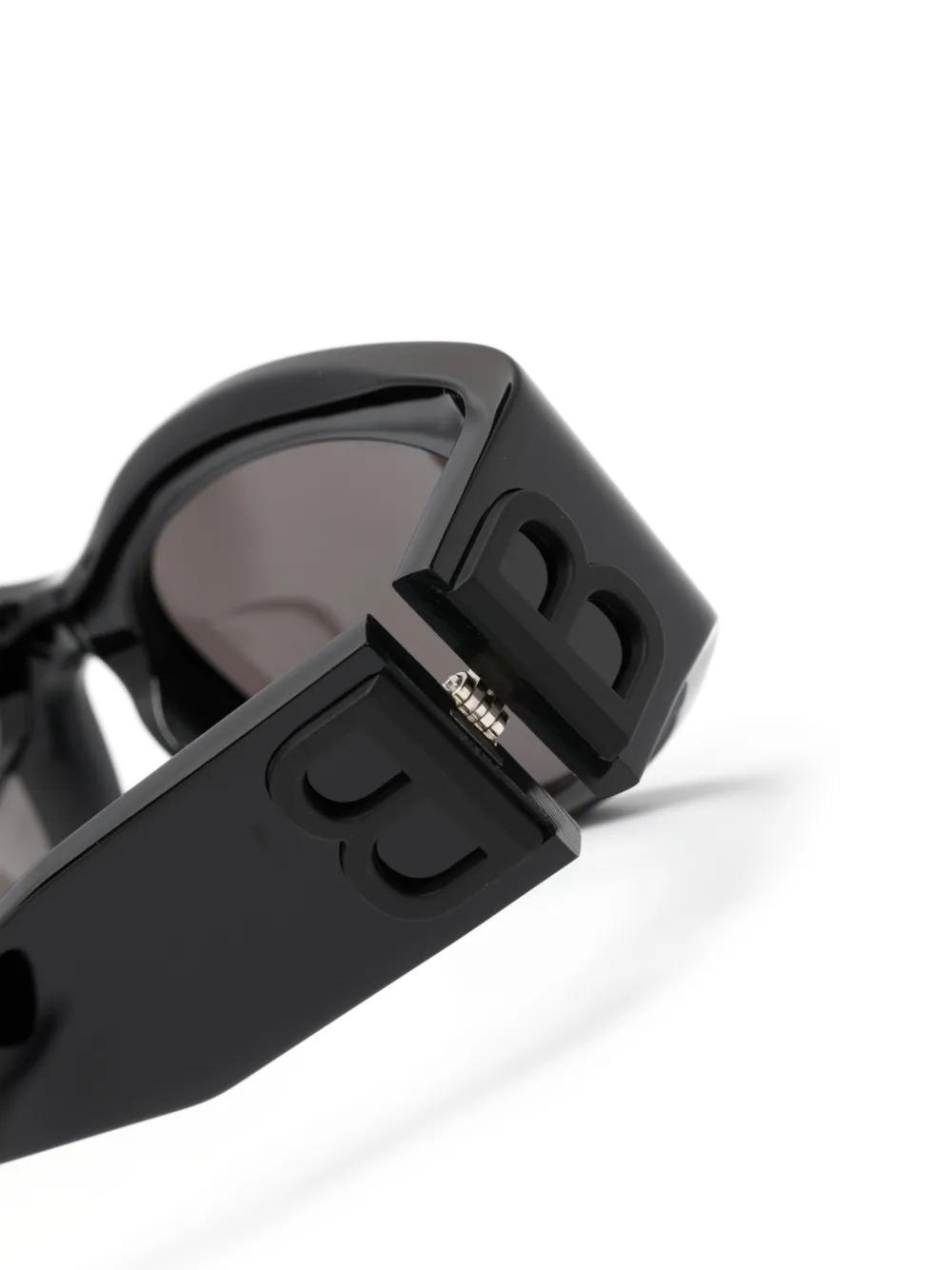Солнцезащитные очки в овальной оправе Balenciaga Eyewear, черный — фото 3