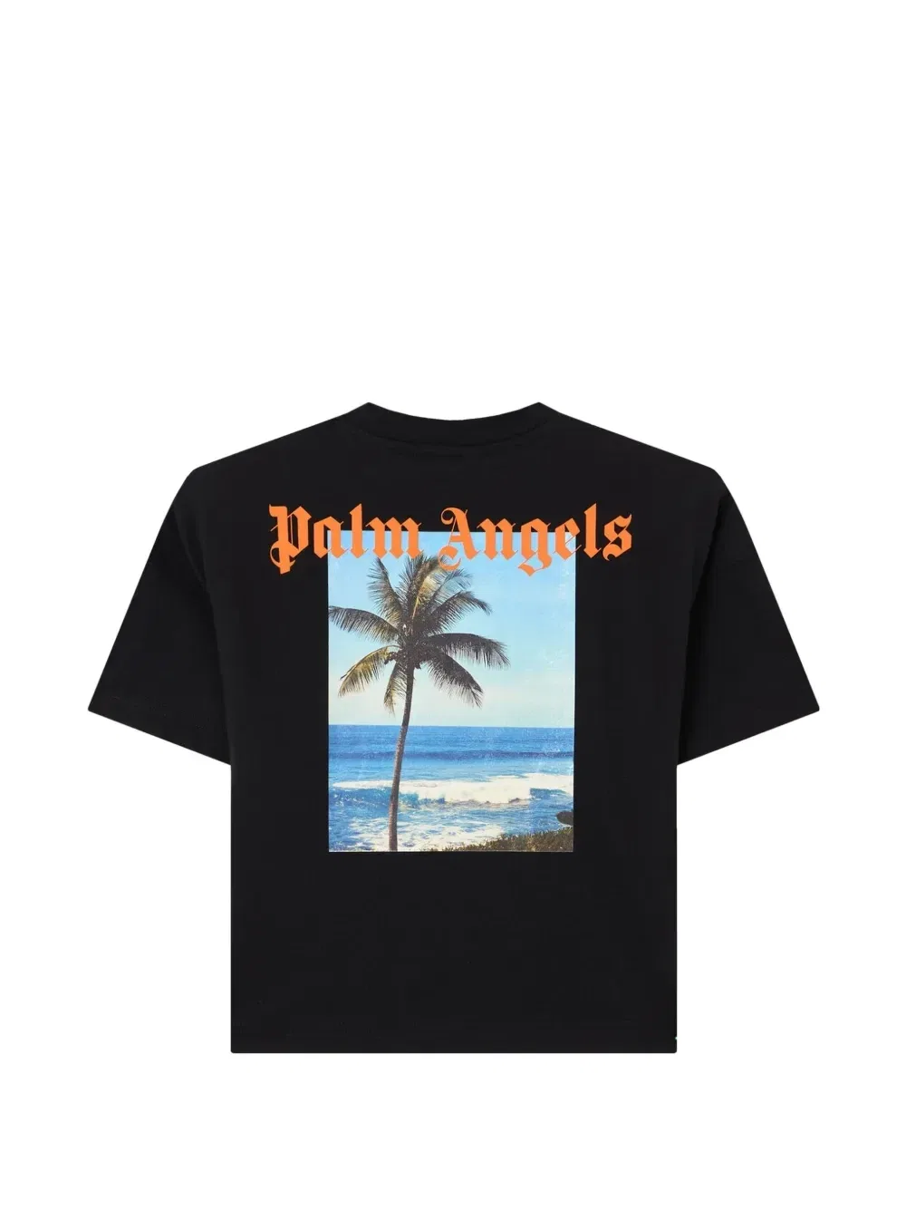 Футболка с графическим принтом Palm Angels Kids, черный — фото 2
