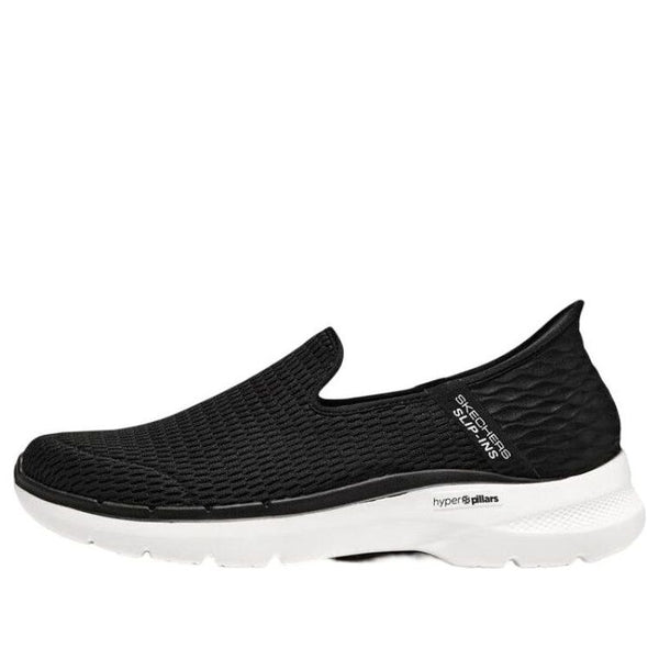 

Кроссовки go walk 6 shoes 'black white' Skechers, черный