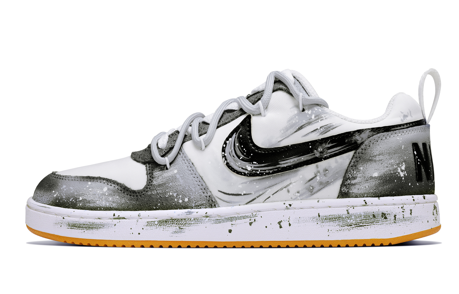 

Nike Мужские скейтерские кроссовки Court Borough Abrasion Resistant Low top Black White