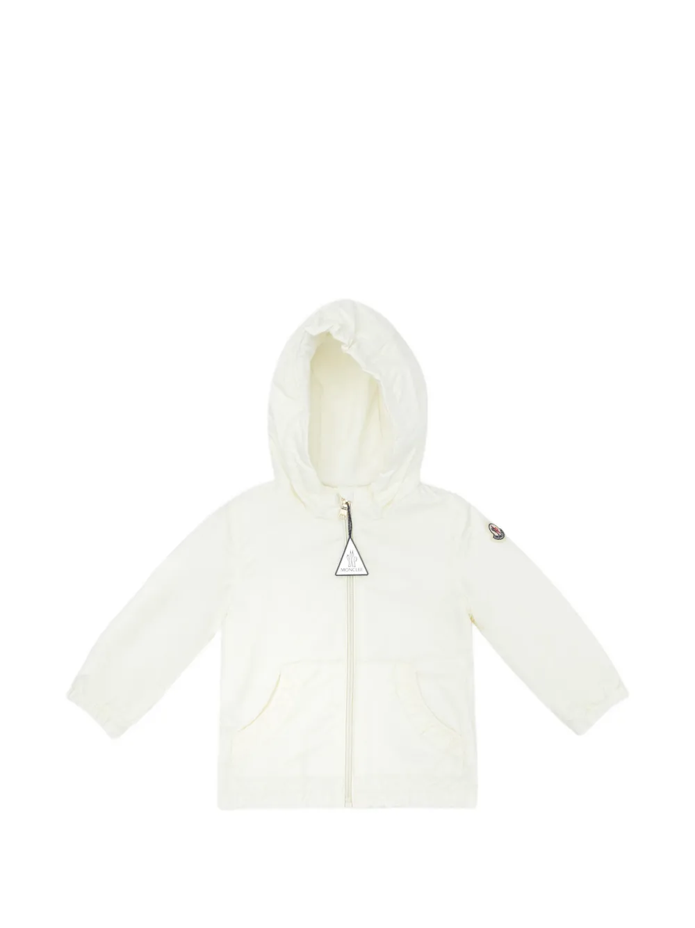 

Куртка с капюшоном и карманами Moncler Enfant, белый