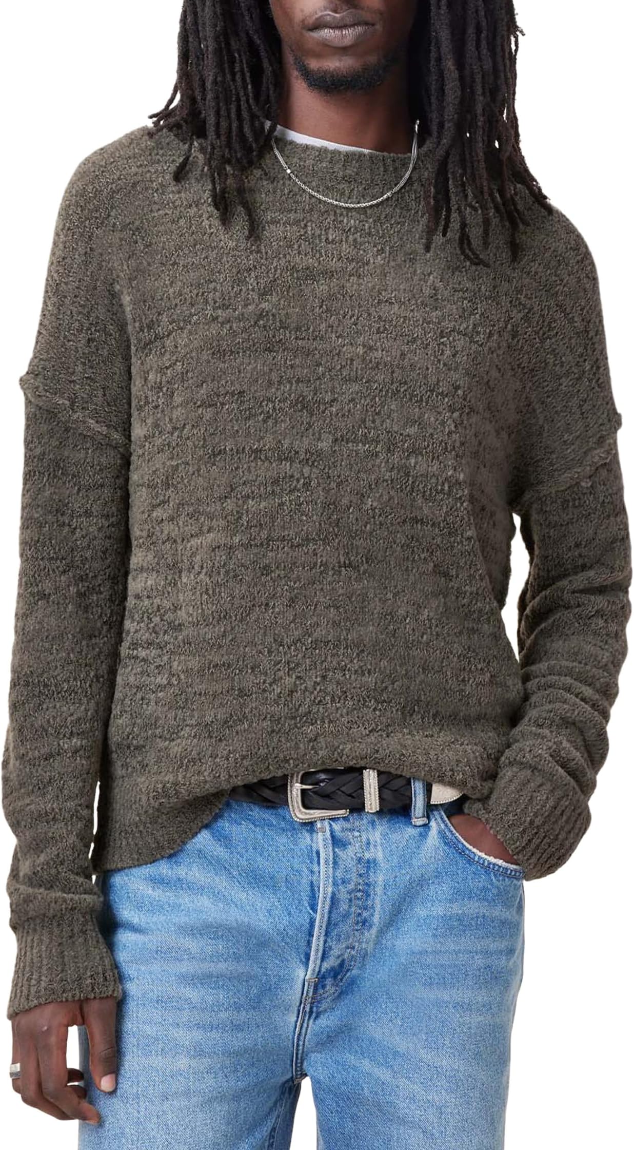 

Толстовка AllSaints Chillion Crew, цвет Khaki Brown