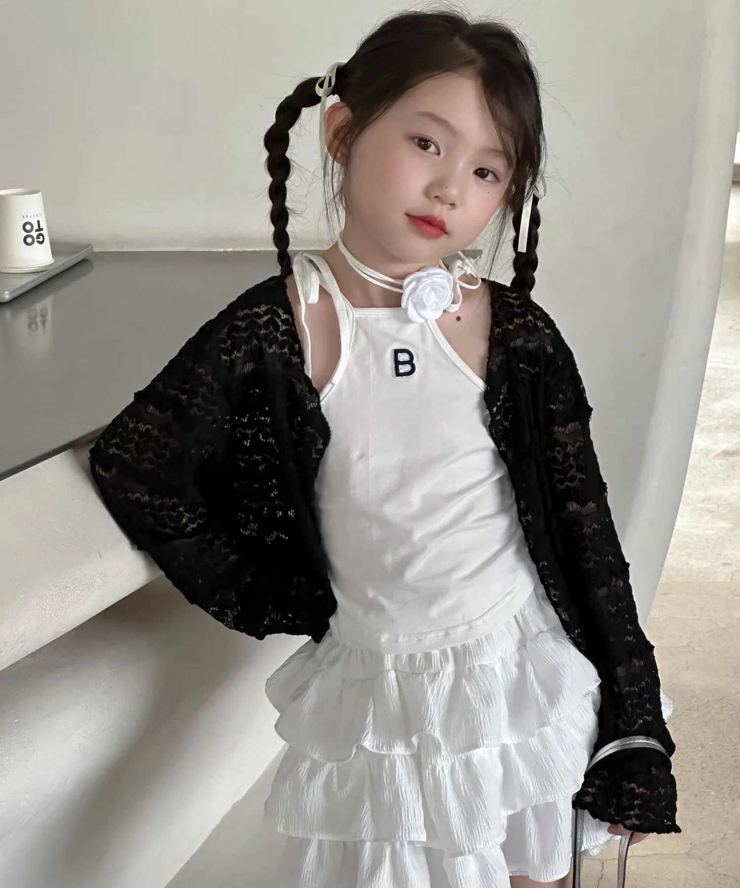 【aimoha-KIDS-】Прозрачный кардиган с защитой от УФ-излучения (SS) — фото 2