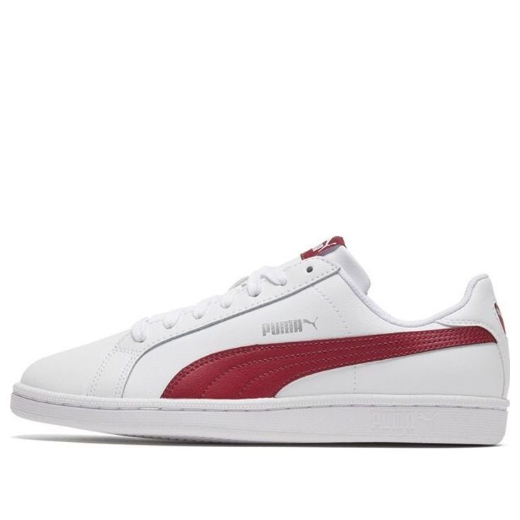 

Кеды PUMA Smash Leather 'White Tibetan Red', красный