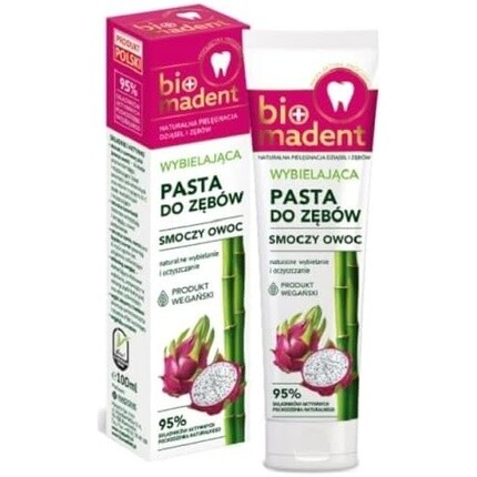 Bio Madent Отбеливающая зубная паста с фруктами дракона 100 мл
