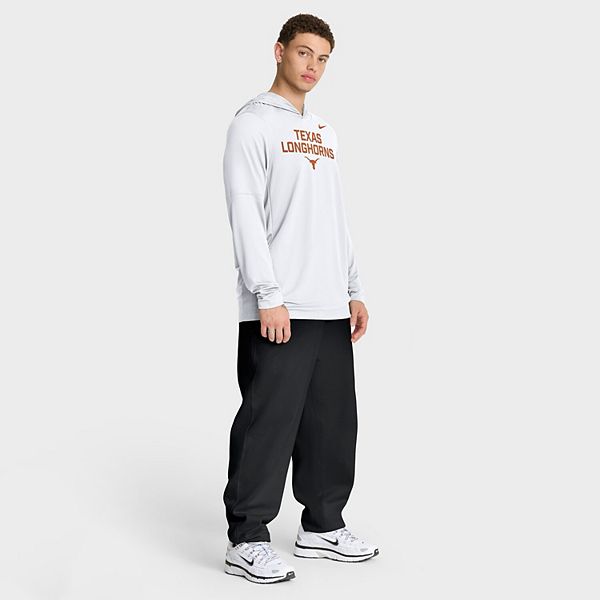 Мужская белая толстовка texas longhorns 2025 sideline dri-fit с длинным рукавом Nike — фото 4