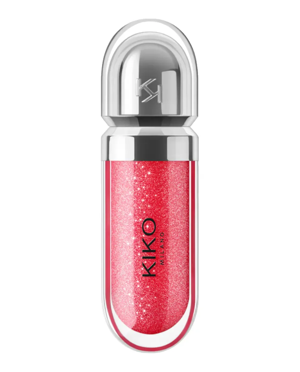 Увлажняющий блеск для губ 3D эффект Hydra Lipgloss Kiko Milano, 12 Pearly Amaryllis Red