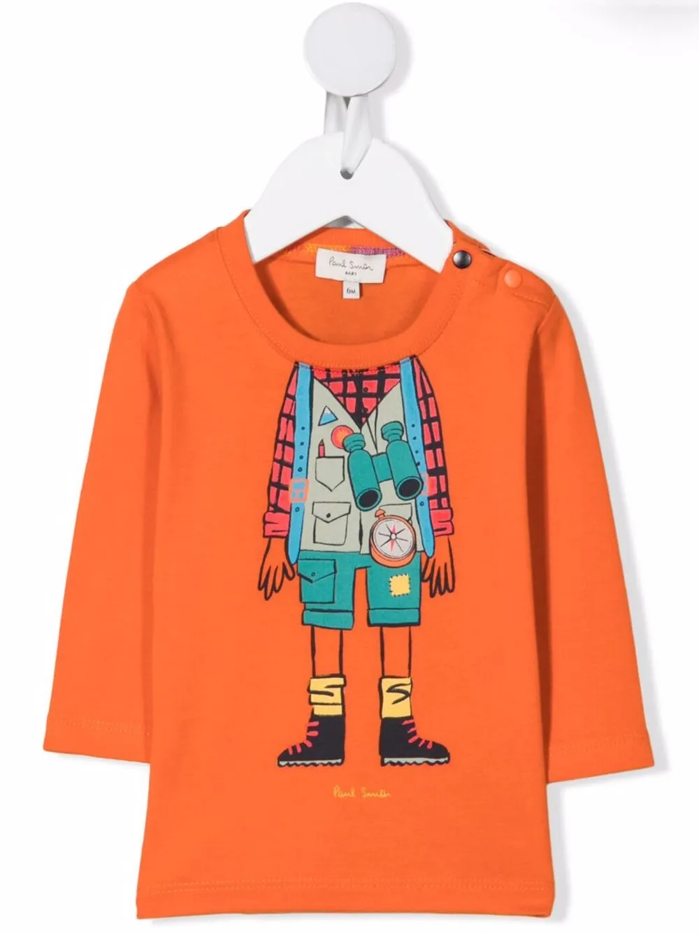 

Футболка с принтом Paul Smith Junior, оранжевый