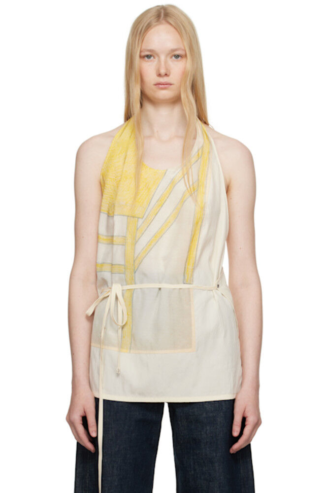 

Off-White & Yellow Apron Топ LEMAIRE