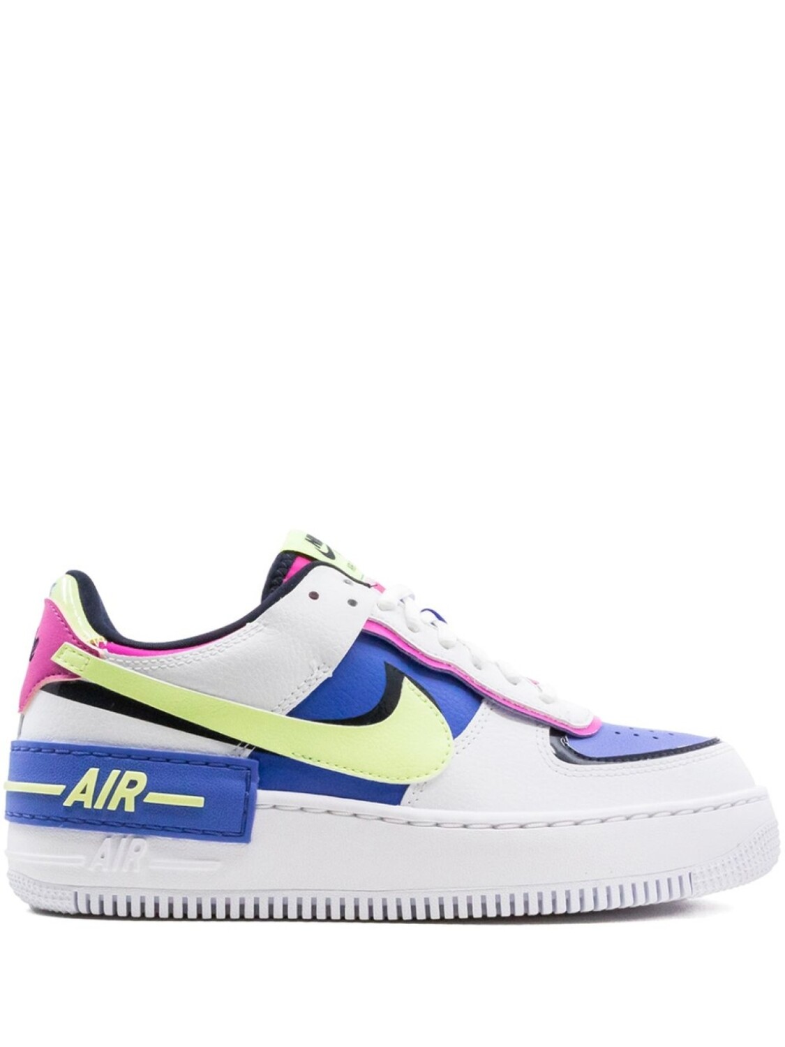 

Кроссовки Nike Air Force 1 Shadow, белый/синий/светло-зеленый/розовый